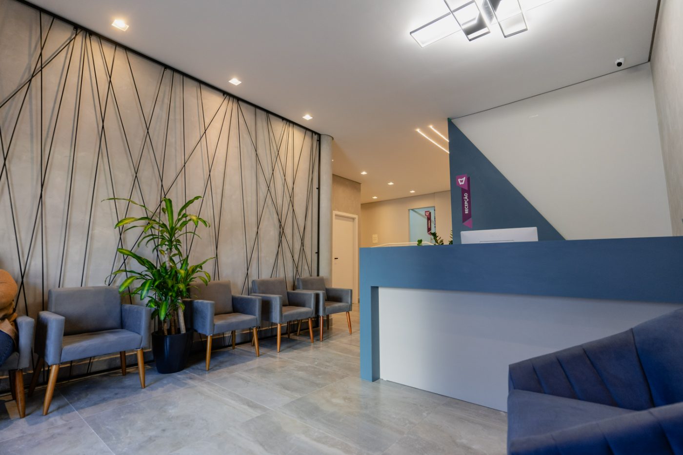Sala de espera da clínica Vetor